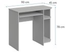 Ver imagem 3 de Mesa Escrivaninha para Computador Escritório Pc Gamer Preto e Vermelha