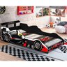 Cama Carro Formula 1 Infantil 100 Em Mdf J E A Moveis Preto - 1