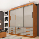 Ver imagem 1 de Guarda Roupa Chicago 3 Portas 9 Gavetas - Móveis Tcil
