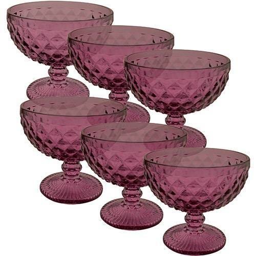 Jogo De Taças Coquetel Vermelho Verre - 1