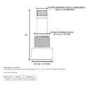 Ver imagem 2 de Conversor para Registro de Gaveta Deca de 1/2" e 3/4" (Volante Amarelo de Metal) - 130123