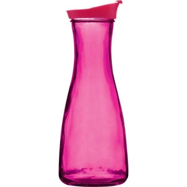 Garrafa de Água em Vidro Pink Style 1 Litro - Yazi - 1