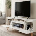 Ver imagem 3 de Rack com Prateleira 150cm MDF Branco Dallas - On Móveis