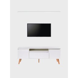 Rack com Prateleira 150cm Mdf Branco Dallas - On Móveis - 6
