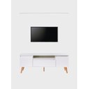 Ver mais imagens de Rack com Prateleira 150cm MDF Branco Dallas - On Móveis