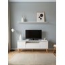 Rack com Prateleira 150cm Mdf Branco Dallas - On Móveis - 1