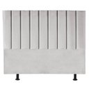 Ver imagem 1 de Cabeceira Cama Box Queem Estofada Carla 160cm Suede:cinza Claro