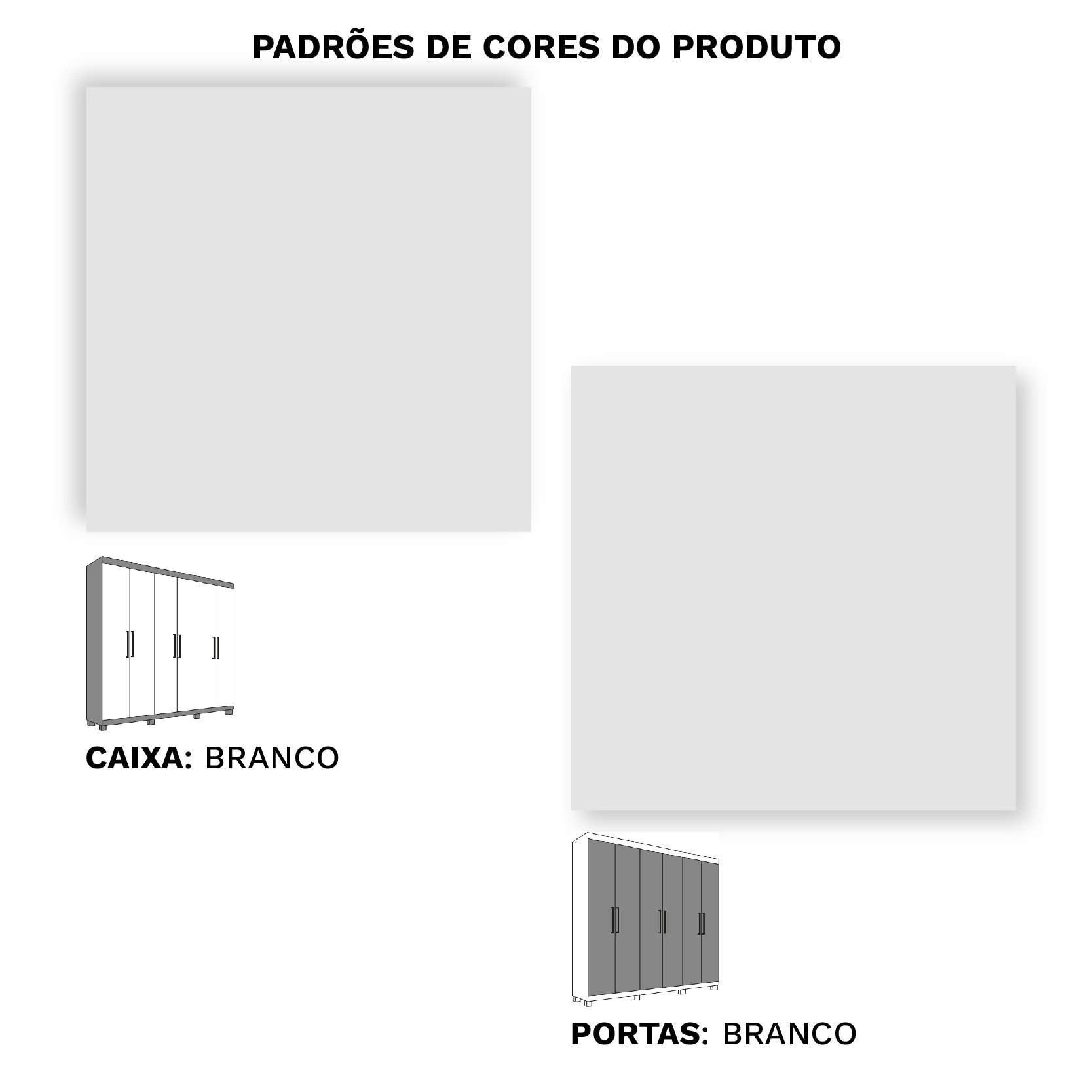 Guarda Roupa Casal 6 Portas e 3 Gavetas 100% em MDF Juparanã Rimo - Branco - 6