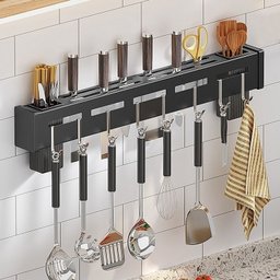 Suporte Organizador com Adesivo Cozinha Metal Porta Talheres - 5