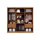 Ver imagem 3 de Guarda Roupa Casal 6 Portas e 4 Gavetas New Vértice/messina Branco - Novo Horizonte