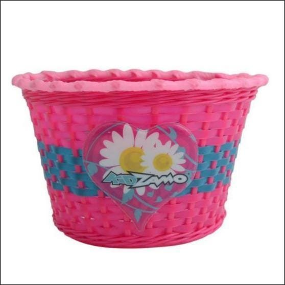 Cesta Plastica Infantil Flor Rosa - 1