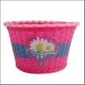 Cesta Plastica Infantil Flor Rosa - 1
