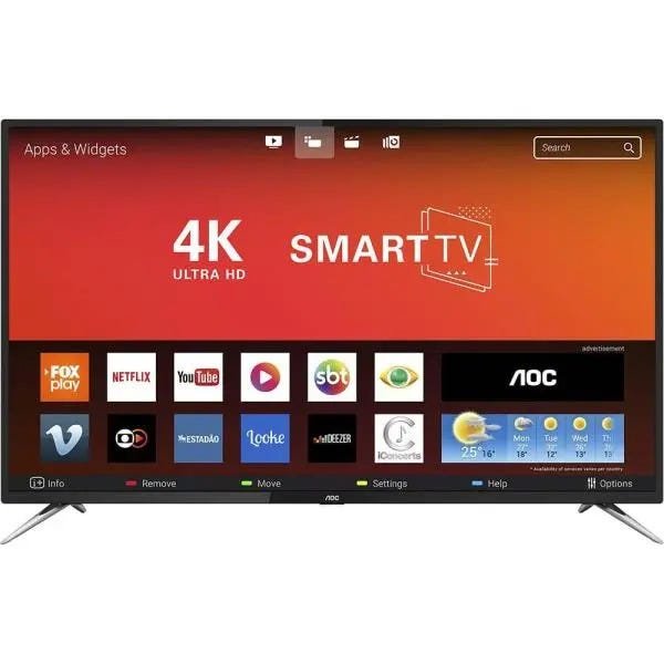 Smart TV LED 50 Aoc Le50U7970S, 4K, Uhd, Wi-Fi, 2 USB, 4 HDMI, Sleep Timer e 60Hz - 1