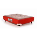 Ver imagem 1 de Colchão Pet Cachorro - Gato Grande Castorpet Bed Cinza-vermelho (100x80x19)
