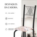 Ver mais imagens de Cadeiras para Sala de Jantar 4 Unidades Sara Preto/Botanic Bege