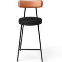 Ver imagem 5 de Kit 03 Banquetas Baixa Cozinha Sala Jantar Bancada Milão L02 Couríssimo Camel Preto - lyam decor