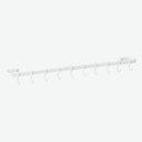 Ver imagem 1 de Suporte Porta Utensílios Cozinha 15 Ganchos 80cm Branco Fs