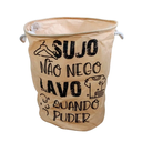 Ver imagem 1 de Cesto Saco Organizador Roupa Suja Dobrável Multiuso:bege
