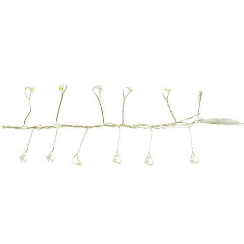 Festão Fio de Fada Branco Quente 400 Led Luz Fixa Bivolt 4m