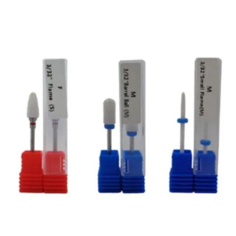 Brocas de Cerâmica Kit C/ 3un Ideal para Unhas Gel
