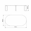 Ver imagem 4 de Mesa de Centro Chanfrada Pe Madeira Nero Preto 28017 Artesano