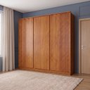 Ver imagem 1 de Guarda Roupa Casal 6 Portas 6 Gavetas 275cm com Cabideiro