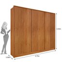 Ver imagem 4 de Guarda Roupa Casal 6 Portas 6 Gavetas 275cm com Cabideiro