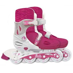 Patins Ajustável - Barbie - 37 a 40 - Com acessórios - Fun 80077 - 1