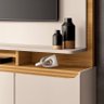 Estante Home Theater Quantum Off White Cinamomo - Hb Móveis - 4