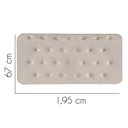 Ver imagem 2 de Painel Estofado Luxo Capitonê Brenda 195cm King Size para Cama Box Corino Bege - Gat Magazine