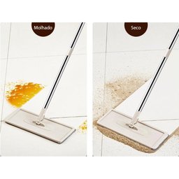 MOP Esfregão Limpa e Seca Rotação 360 Alta Absorção Balde 6L - 2