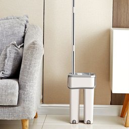 MOP Esfregão Limpa e Seca Rotação 360 Alta Absorção Balde 6L - 4