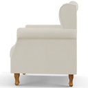 Ver imagem 7 de Poltrona de Amamentação Yara P02 Com Puff Paris Luis Xv L02 Linho Champagne - Lyam Decor