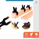 Ver imagem 6 de Kit 6 Grampos Multiuso Marceneiro Carpinteiro 9 Polegadas - Starfer