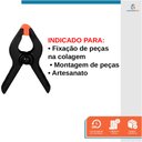 Ver imagem 5 de Kit 6 Grampos Multiuso Marceneiro Carpinteiro 9 Polegadas - Starfer