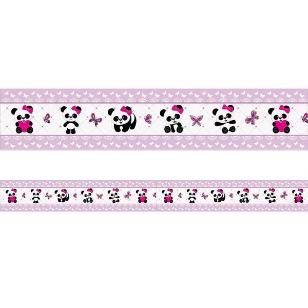 Faixa Infantil Ursinho panda Lilás - 25m - 2