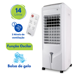 Climatizador Ar Frio 4 em 1 Ventilador Grande 14 Litros 127v