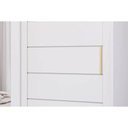 Ver imagem 4 de Guarda Roupa Casal 2 Portas de Correr (1 c/ Espelho) e 3 Gavetas Fiore Branco - Panan