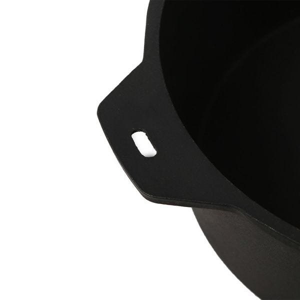 Panela de Ferro Fundido com Tampa Azul 26 centímetros - 3