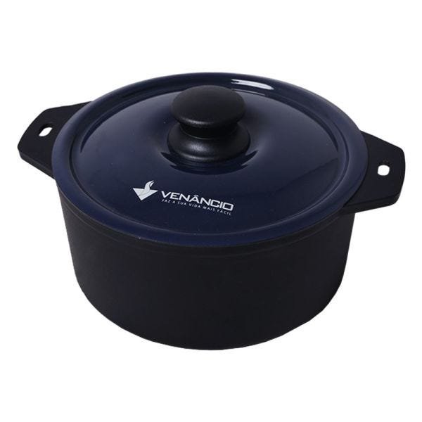 Panela de Ferro Fundido com Tampa Azul 26 centímetros - 1