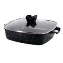 Ver imagem 6 de Jogo de Panelas Revestimento Antiaderente Mármore Cerâmico 5 Peças Noir Cook Preto