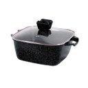 Ver imagem 4 de Jogo de Panelas Revestimento Antiaderente Mármore Cerâmico 5 Peças Noir Cook Preto