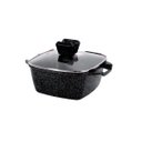 Ver imagem 5 de Jogo de Panelas Revestimento Antiaderente Mármore Cerâmico 5 Peças Noir Cook Preto