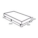 Ver imagem 4 de Cama Box Blindado Solteirão King Design Sintético Branco 96x203x40