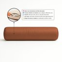 Ver imagem 4 de Almofada Travesseiro Bastão Tubo Rolo Dot 140cm Macia Veludo Terracota - Desk Design