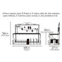 Ver imagem 2 de Prateiro Suporte de Pratos e Talheres Decorativo para Cozinha Classica