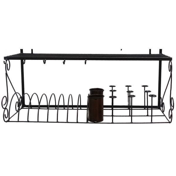 Prateiro Suporte de Pratos e Talheres Decorativo para Cozinha Classica - 3