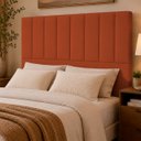 Ver imagem 1 de Cabeceira Estofada Elen Moderna para Quarto Cama Box Casal 140 cm Tecido Suede