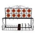 Ver imagem 3 de Escorredor de Pratos Paneleiro Decorativo Artesanal Grande para Cozinha - Laranja