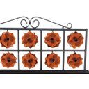 Ver imagem 4 de Escorredor de Pratos Paneleiro Decorativo Artesanal Grande para Cozinha - Laranja